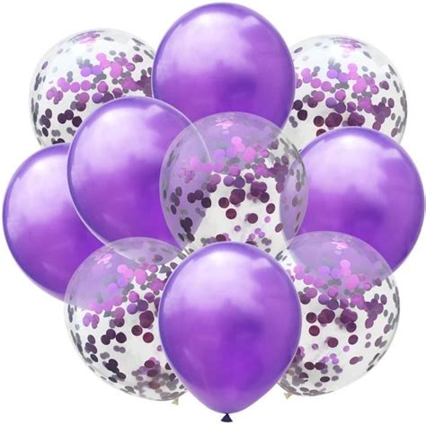 Pi Ces Pouces Ballons En Latex Color S Confettis Ballons Air