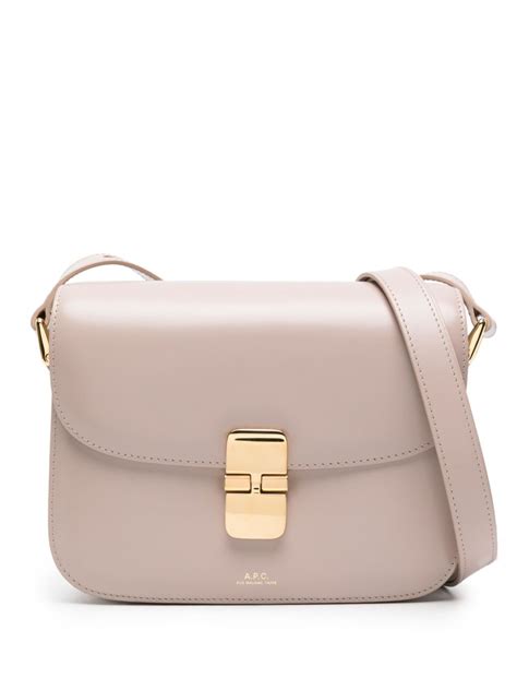 A P C Small Grace Leather Shoulder Bag Farfetch