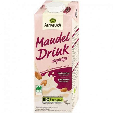 Alnatura boisson à l amande non sucrée bio 1l