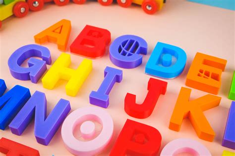 Tvokids Uppercase Alphabet 3d Printed Letters Logo 3d Printing Etsy