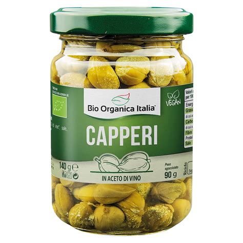 Capperi In Aceto Bio Organica Italia Agricoltura Biologica Naturas