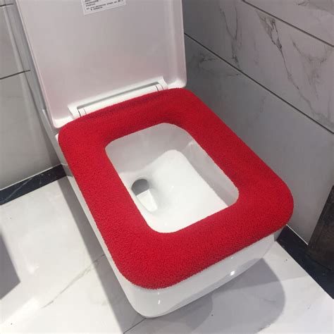 Bathroom Square Toilet Seat Cover Winter Washable ... – Grandado