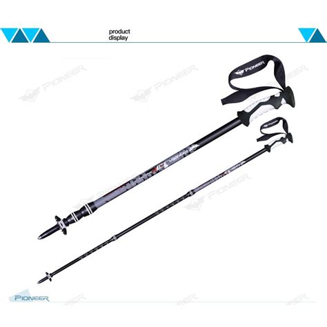 Pioneer 2pcs Ultralight Aluminum Alloy Anti Shock Walking Stick For