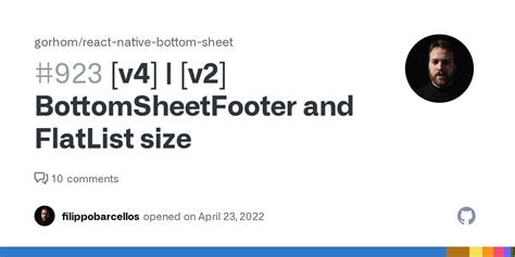 V4 V2 BottomSheetFooter And FlatList Size Issue 923 Gorhom