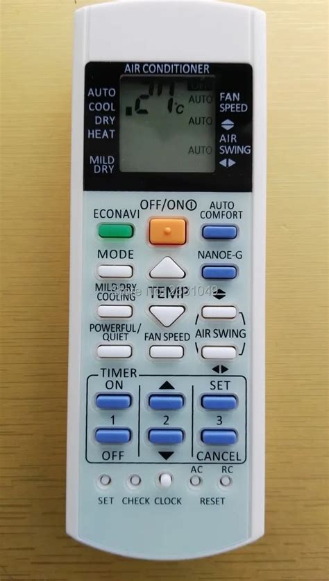 Lekong Remote Control A C For Panasonic Air Conditioner A C