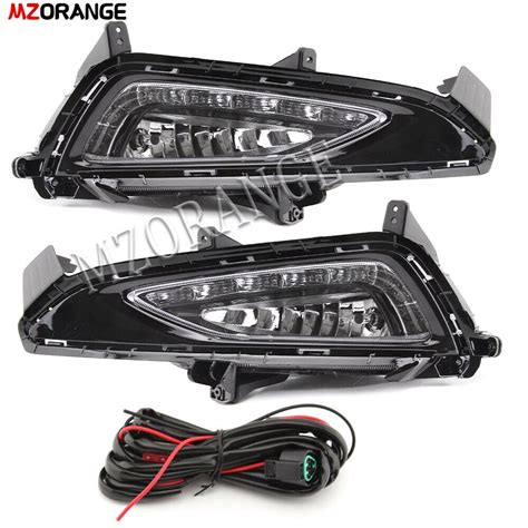 Mzorange Pair Right Left Led Daytime Running Light For Hyundai Tucson