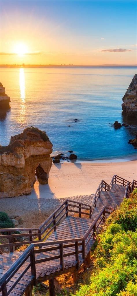 Praia Do Camilo Algarve Portugal Travel Photography Beautiful