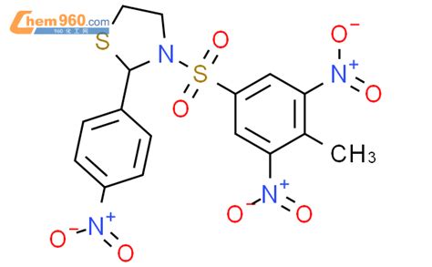 477489 72 89ci 3 4 甲基 35 二硝基苯基磺酰基 2 4 硝基苯基 噻唑烷化学式、结构式、分子式、mol