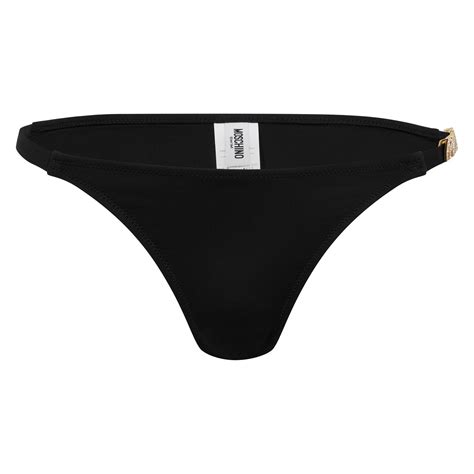 Moschino Moschino Swim Bikini Logo Black Sportsdirect