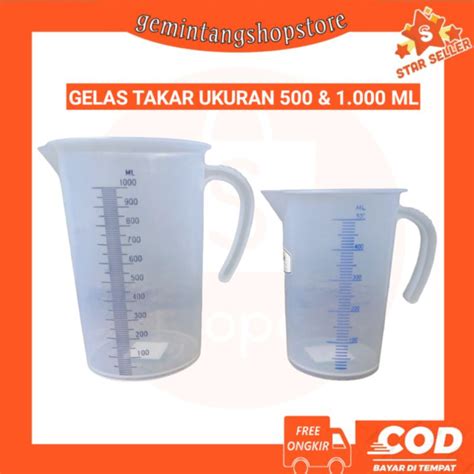 Jual Gelas Takar Ukur 500 Dan 1000 ML Shopee Indonesia