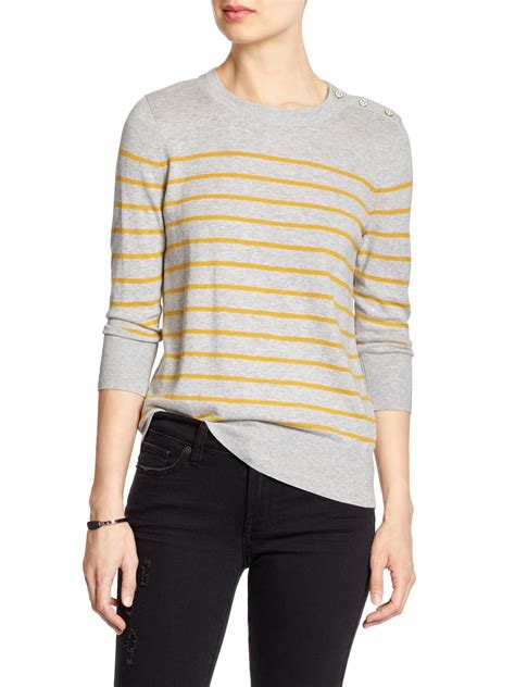 Factory Button Shoulder Sweater Banana Republic Factory