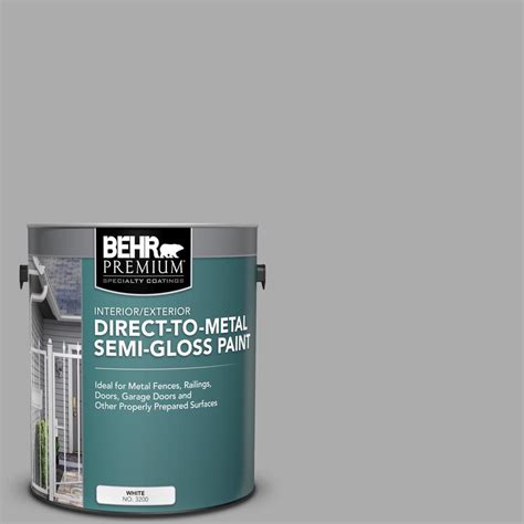 Behr Premium Gal N Flannel Gray Semi Gloss Direct To Metal