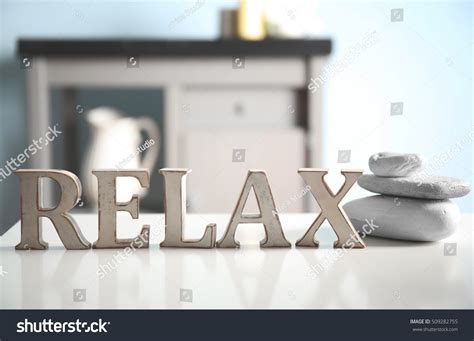 Wooden Word Relax Spa Stones On Stock Photo 509282755 | Shutterstock