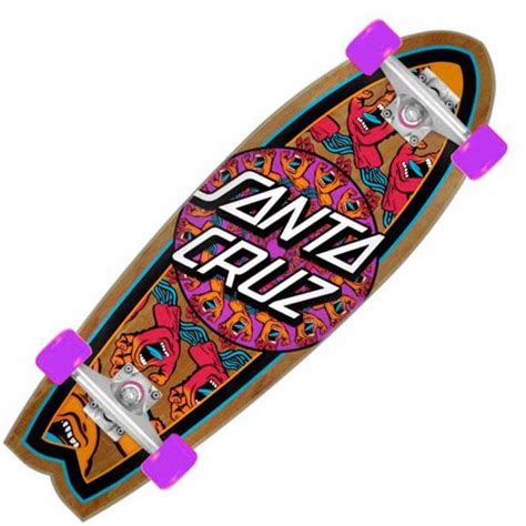 Santa Cruz Skateboards Mandala Hand Shark Cruiser Skateboard 88 X