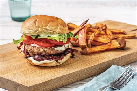 Honey Mustard Beef Burgers Recipe HelloFresh Recipe Hello Fresh