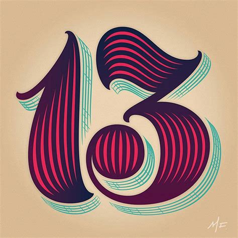 58 Beautiful Numerical Typography Designs Bashooka Typography