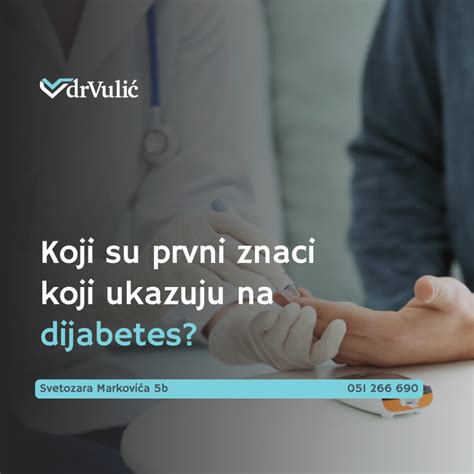 Koji su prvi simptomi koji ukazuju na dijabetes Zakažite termin