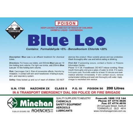 Blue Loo L Minehan Agencies Pty Ltd