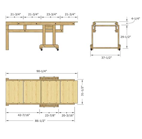 Transforming Shelf Workbench Plans Convertible Table Shelf Build