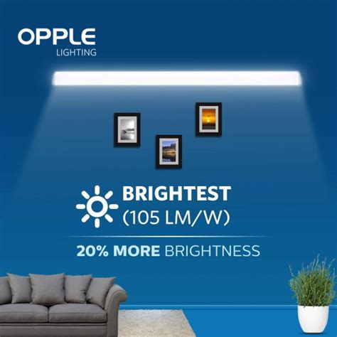 Opple 20w Led Batten White 6500k