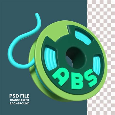 Ic Ne D Illustration D De Bobine De Filament Abs Psd Premium