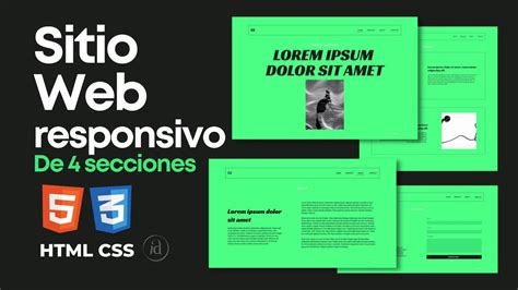 Sitio Responsivo Sencillo De Secciones Html Css Youtube