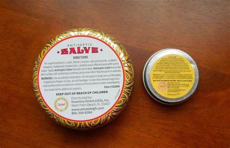 Rawleigh Antiseptic Salve Oz Tin Antiseptic Oz Tin Travel