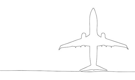 Airplane Outline Vectors And Illustrations For Free Download Freepik