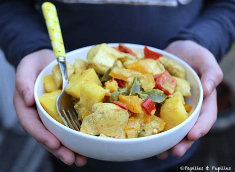 Poulet Au Curry Lananas Et Au Lait De Coco