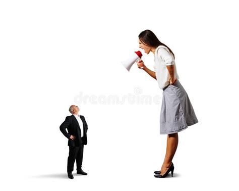 Querelle Entre L homme Supérieur Et La Jeune Femme Image stock Image