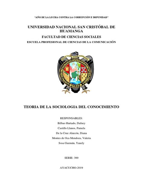 Sociologia Del Conocimiento Pdf Conocimiento Sociología