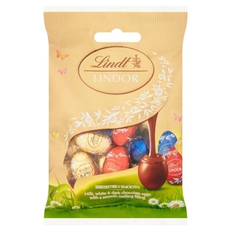 Lindt Lindor Assorted Mini Eggs 100g Tesco Groceries