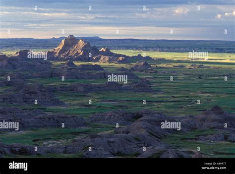 Badlands at sunrise, SD Stock Photo - Alamy