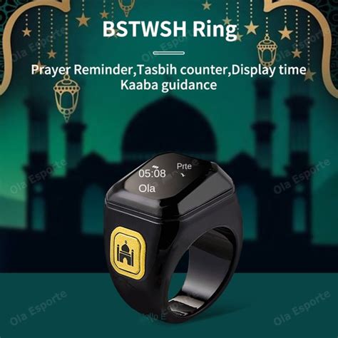 Smart Tasbih Tally Counter Ring For Muslims Zikr Digital Tasbeeh