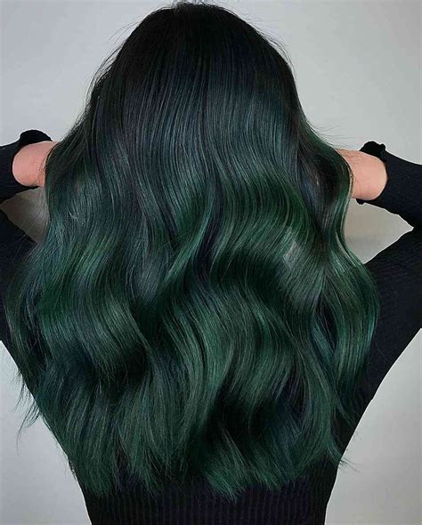 Green Highlights In Brown Hair