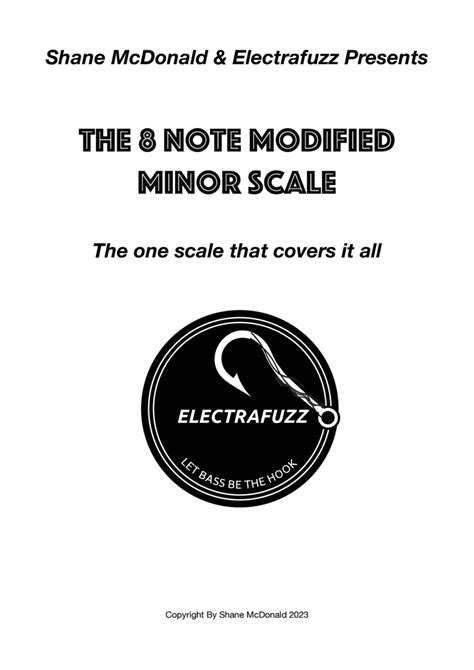 8 Note Modified Minor Scale For Bass Players Bass Voice Digital Sheet Music Sheet Music Plus