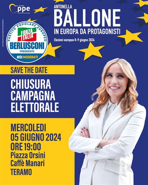 Certa Stampa Elezioni Europee Antonella Ballone Chiude A Teramo La