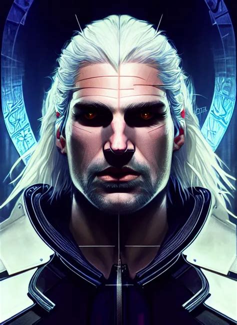 Dream Symmetry Portrait Of Geralt Of Rivia Sci Stable Diffusion