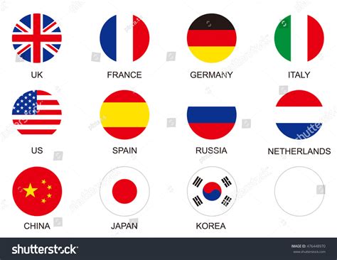 All World National Flags Icon Set Alphabetically Part 3 Of 3 Vector Images