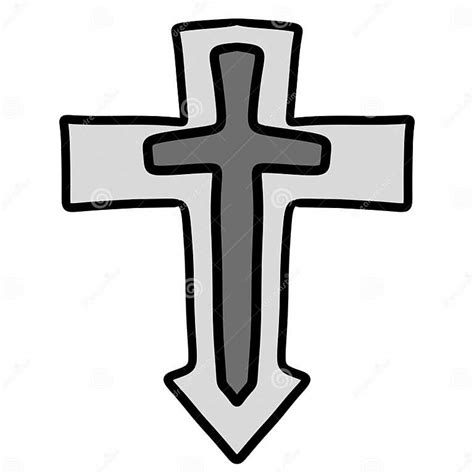 Cross Icon. Christian Cross Symbol Stock Illustration - Illustration of ...