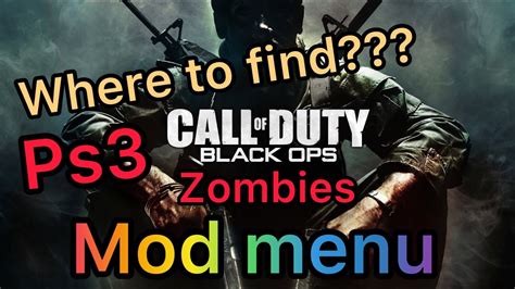 Searching For Good Ps3 Mod Menu On Bo1 Zombies Help Me Please Youtube