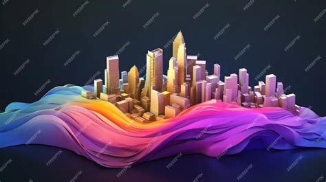 Premium AI Image | conceptual image of modern city hologram futuristic ...