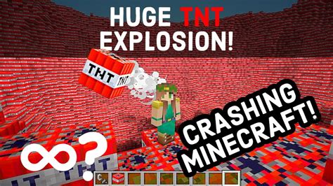 Biggest Minecraft Tnt Explosion Blowing Up A Tnt Flat World And