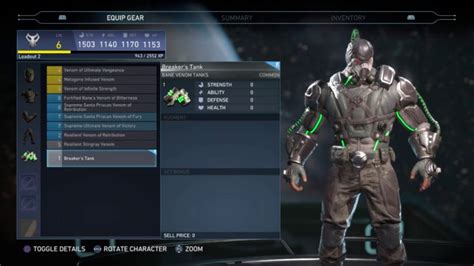 Injustice Bane Gear Showcase Youtube