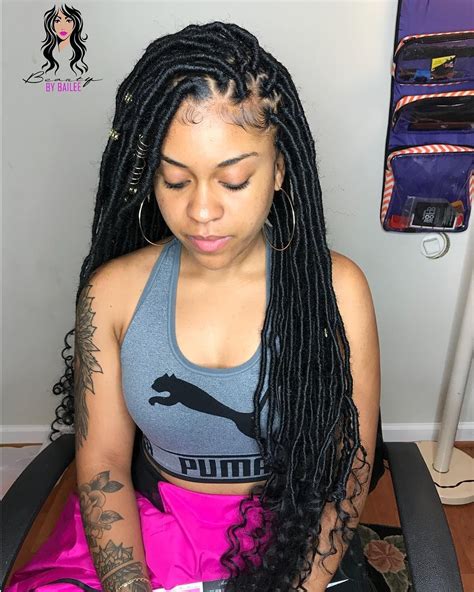 Cute Goddess Locs Boxer Braids Hairstyles Faux Locs Hairstyles