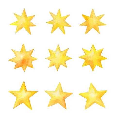 Premium Vector Set Of Stars Christmas Decorations Hand Drawn