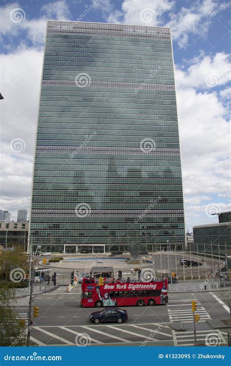 The United Nations Building In Manhattan Editorial Image Image Of