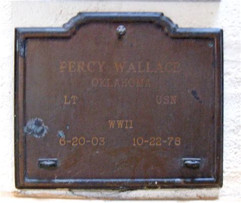 Lt Percy Dean Wallace M Morial Find A Grave