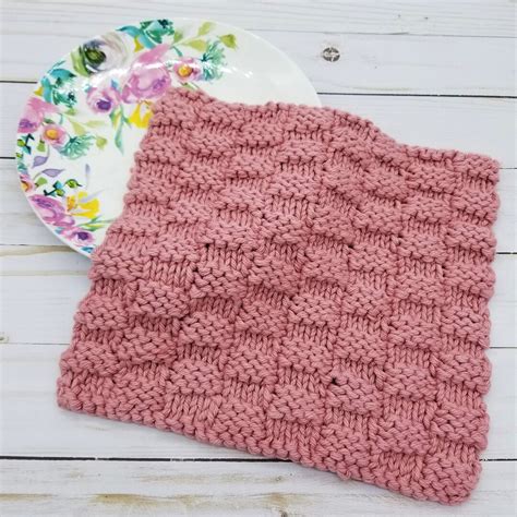 Dishcloth Knitting Pattern Beginner, Quick Knit Pattern, Easy Knitted ...