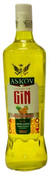 COQUETEL ASKOV GIN FRUTAS TROPICAIS 900ML DELIVERY ALABARCE